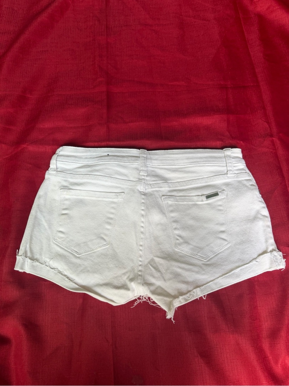 STS Blue White Distressed Denim Shorts - Picture 3 of 4